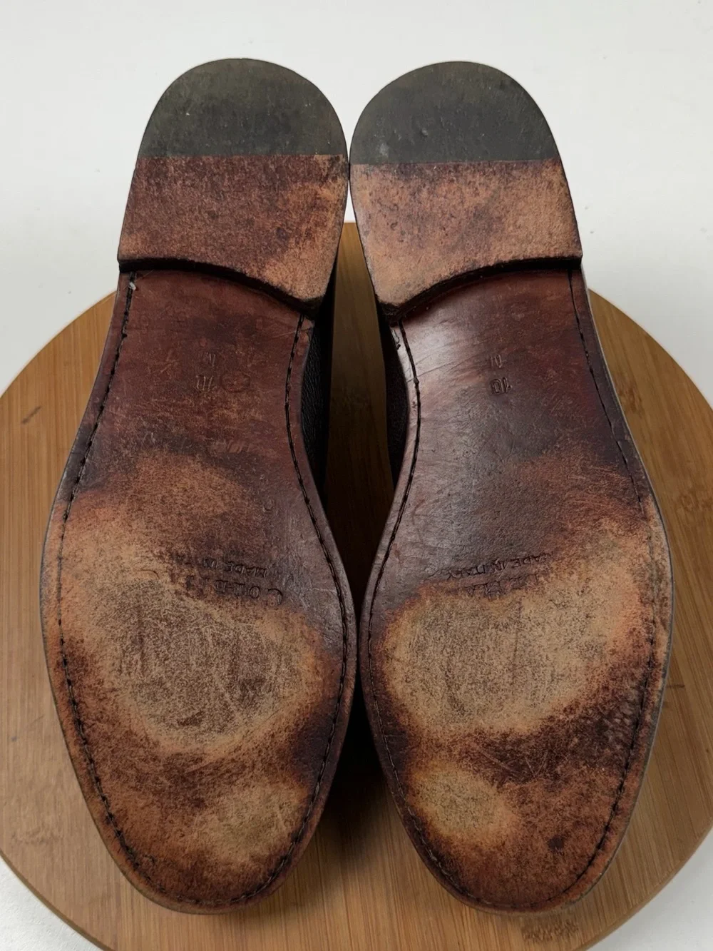 Cole Haan Made in Italy Ascot II Brown Leather Horsebit Loafers